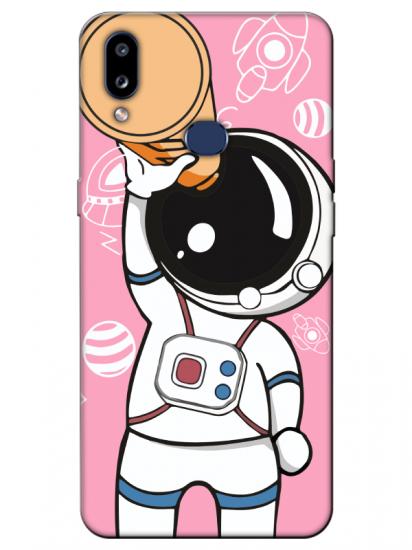 Samsung A10s Astronot Pembe Telefon Kılıfı