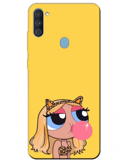 Samsung A11 Powerpuff Girls Sarı Telefon Kılıfı