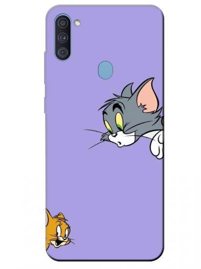 Samsung A11 Tom And Jerry Lila Telefon Kılıfı