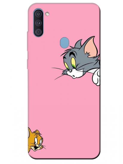 Samsung A11 Tom And Jerry Pembe Telefon Kılıfı