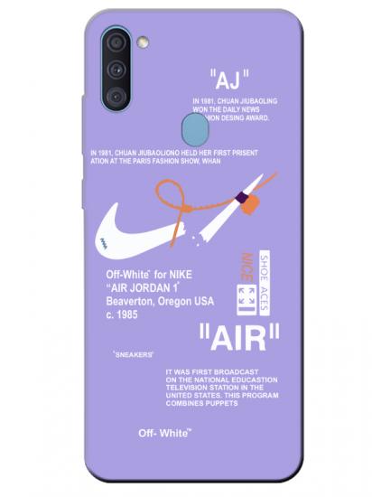 Samsung A11 Nike Air Lila Telefon Kılıfı