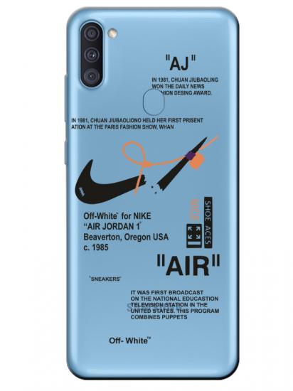 Samsung A11 Nike Air Şeffaf Telefon Kılıfı