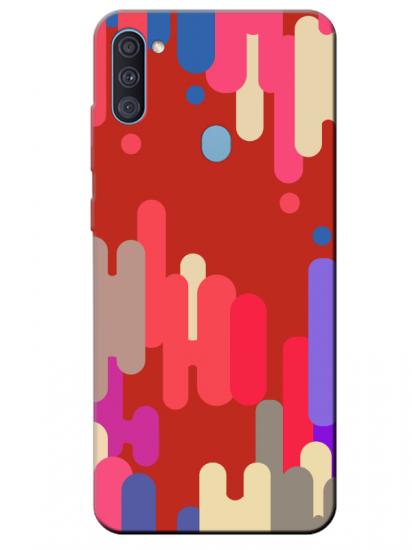 Samsung A11 Pop Art Kırmızı Telefon Kılıfı