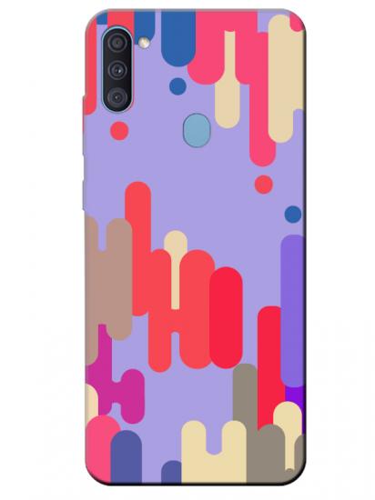 Samsung A11 Pop Art Lila Telefon Kılıfı