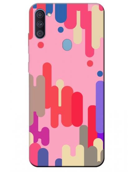 Samsung A11 Pop Art Pembe Telefon Kılıfı