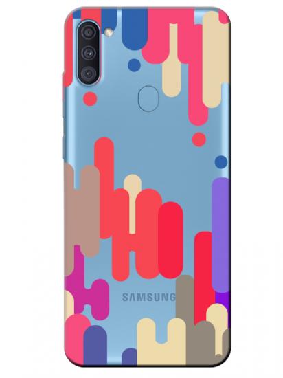 Samsung A11 Pop Art Şeffaf Telefon Kılıfı