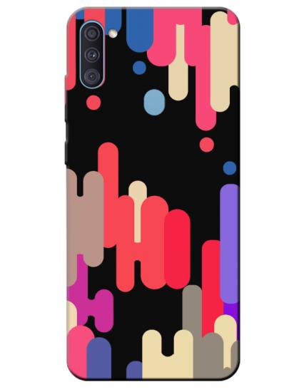 Samsung A11 Pop Art Siyah Telefon Kılıfı