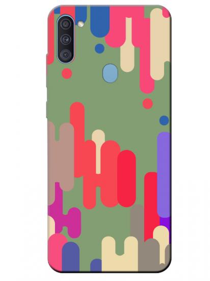 Samsung A11 Pop Art Yeşil Telefon Kılıfı