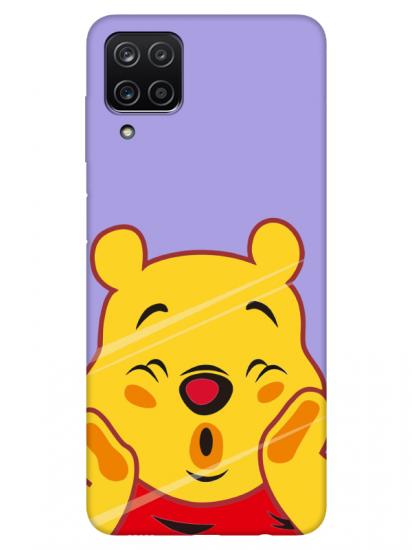 Samsung A12 Winnie The Pooh Lila Telefon Kılıfı