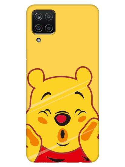 Samsung A12 Winnie The Pooh Sarı Telefon Kılıfı