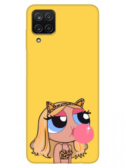 Samsung A12 Powerpuff Girls Sarı Telefon Kılıfı