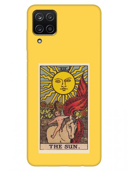 Samsung A12 The Sun Sarı Telefon Kılıfı