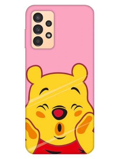 Samsung A13 Winnie The Pooh Pembe Telefon Kılıfı