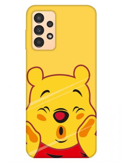 Samsung A13 Winnie The Pooh Sarı Telefon Kılıfı