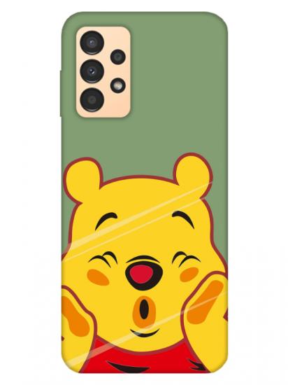 Samsung A13 Winnie The Pooh Yeşil Telefon Kılıfı