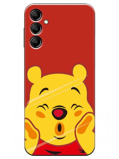 Samsung A14 Winnie The Pooh Kırmızı Telefon Kılıfı