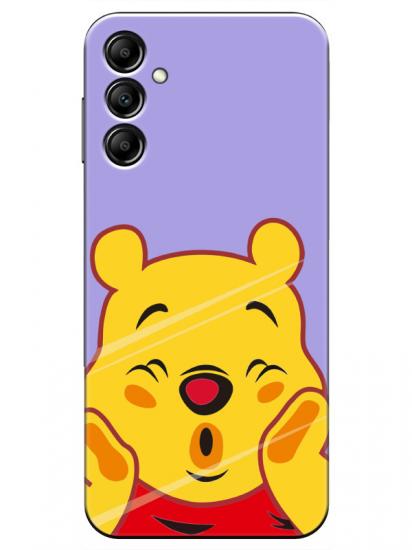 Samsung A14 Winnie The Pooh Lila Telefon Kılıfı