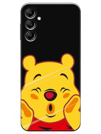 Samsung A14 Winnie The Pooh Siyah Telefon Kılıfı