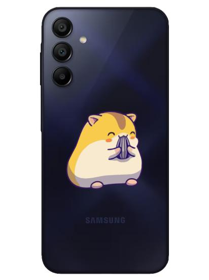 Samsung A15 Sevimli Hamster Şeffaf Telefon Kılıfı