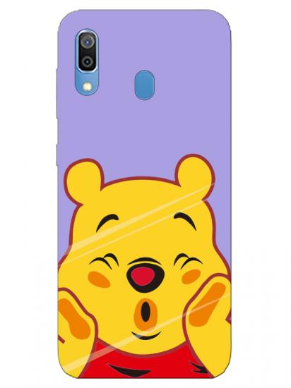 Samsung A20 Winnie The Pooh Lila Telefon Kılıfı