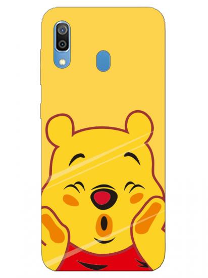 Samsung A20 Winnie The Pooh Sarı Telefon Kılıfı