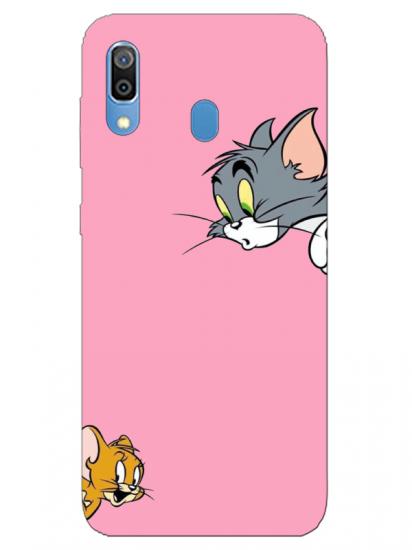 Samsung A20 Tom And Jerry Pembe Telefon Kılıfı