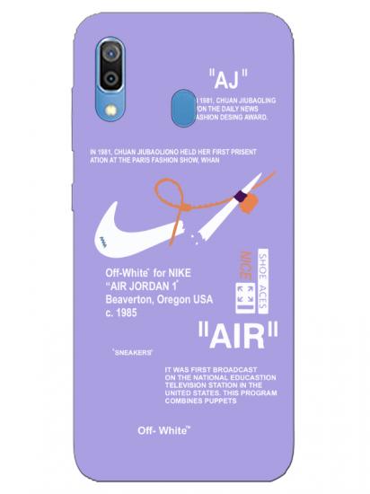 Samsung A20 Nike Air Lila Telefon Kılıfı