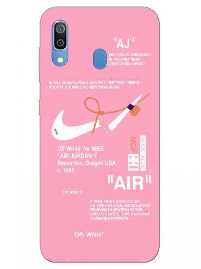 Samsung A20 Nike Air Pembe Telefon Kılıfı