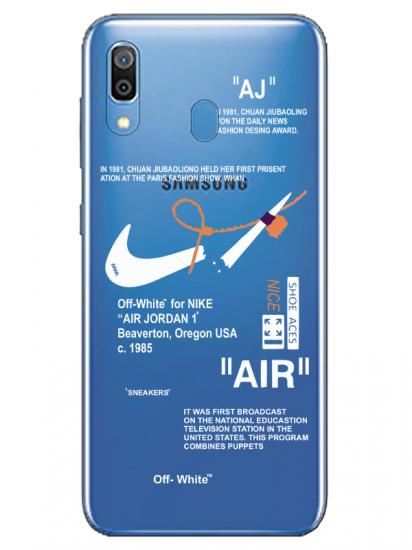 Samsung A20 Nike Air Şeffaf Telefon Kılıfı