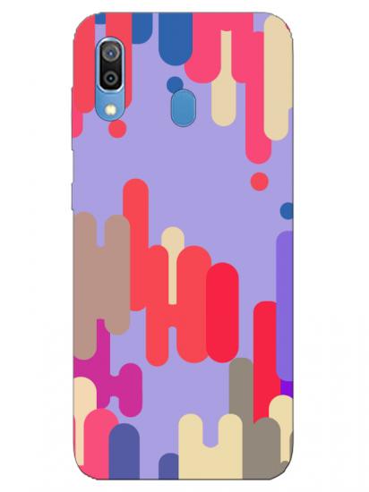 Samsung A20 Pop Art Lila Telefon Kılıfı