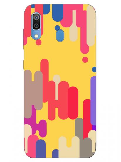 Samsung A20 Pop Art Sarı Telefon Kılıfı