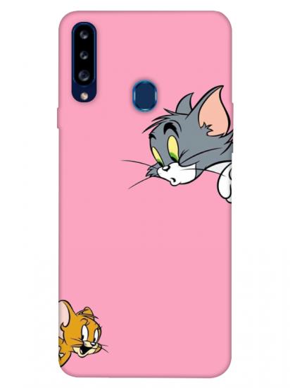 Samsung A20s Tom And Jerry Pembe Telefon Kılıfı