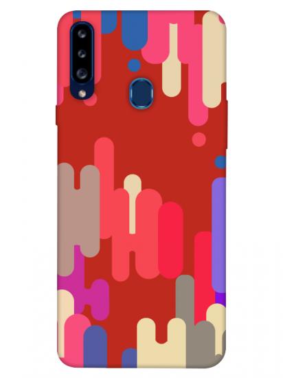 Samsung A20s Pop Art Kırmızı Telefon Kılıfı