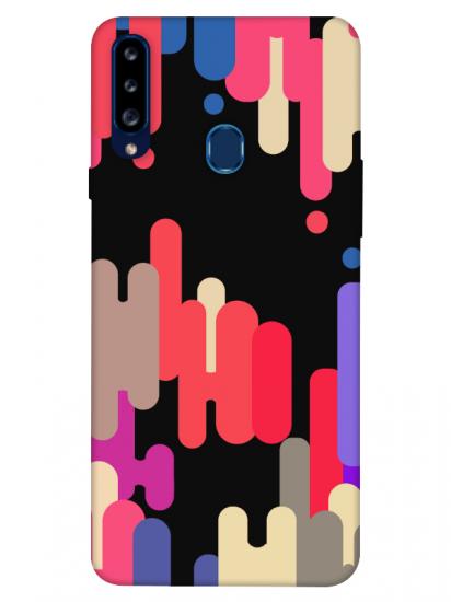 Samsung A20s Pop Art Siyah Telefon Kılıfı