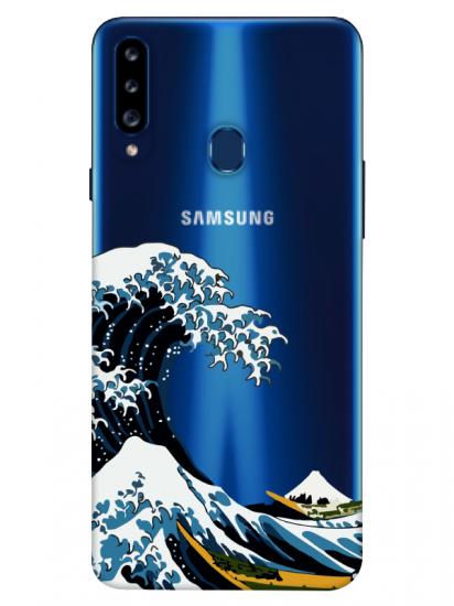 Samsung A20s Kanagawa Şeffaf Telefon Kılıfı