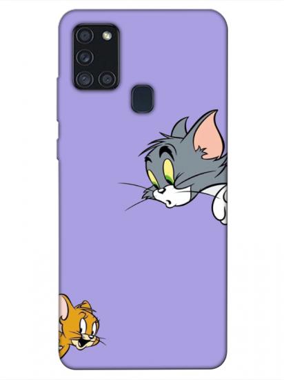 Samsung A21s Tom And Jerry Lila Telefon Kılıfı