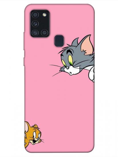 Samsung A21s Tom And Jerry Pembe Telefon Kılıfı