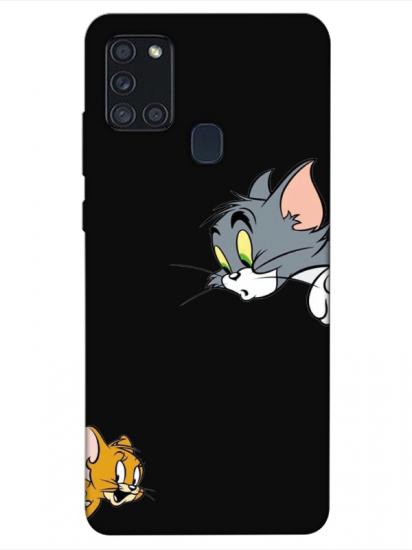 Samsung A21s Tom And Jerry Siyah Telefon Kılıfı