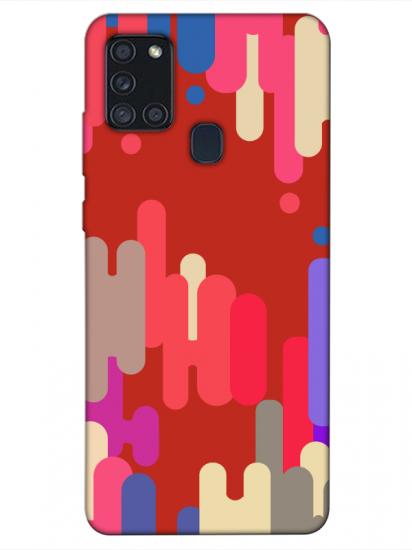 Samsung A21s Pop Art Kırmızı Telefon Kılıfı