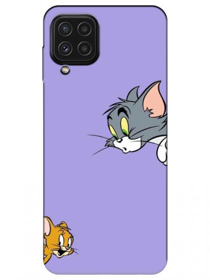 Samsung A22 Tom And Jerry Lila Telefon Kılıfı