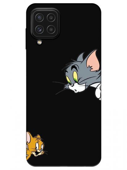 Samsung A22 Tom And Jerry Siyah Telefon Kılıfı