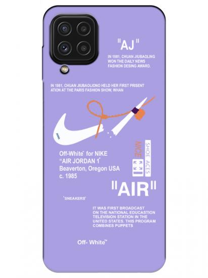 Samsung A22 Nike Air Lila Telefon Kılıfı