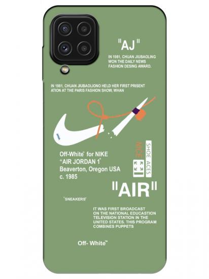 Samsung A22 Nike Air Yeşil Telefon Kılıfı