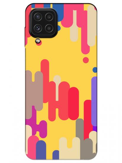 Samsung A22 Pop Art Sarı Telefon Kılıfı