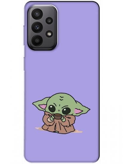 Samsung A23 Baby Yoda Lila Telefon Kılıfı