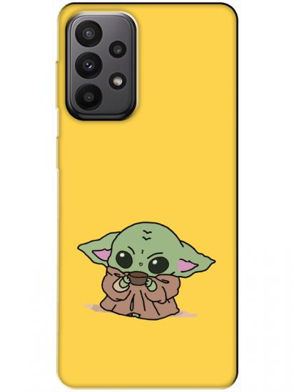 Samsung A23 Baby Yoda Sarı Telefon Kılıfı