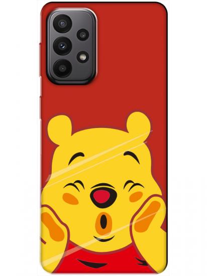 Samsung A23 Winnie The Pooh Kırmızı Telefon Kılıfı