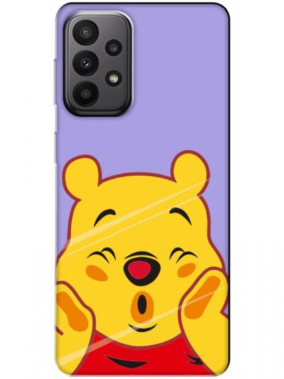 Samsung A23 Winnie The Pooh Lila Telefon Kılıfı