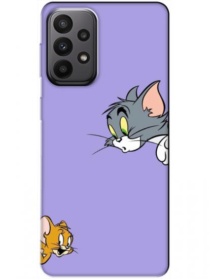 Samsung A23 Tom And Jerry Lila Telefon Kılıfı