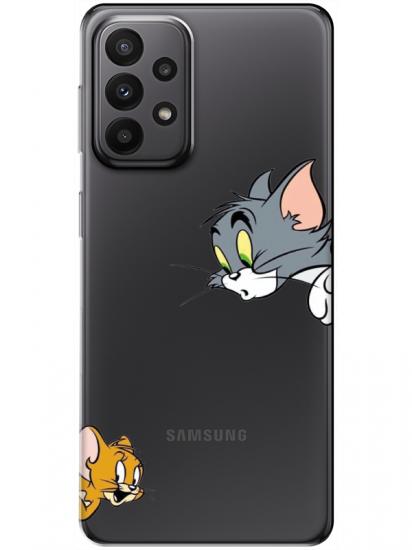 Samsung A23 Tom And Jerry Şeffaf Telefon Kılıfı